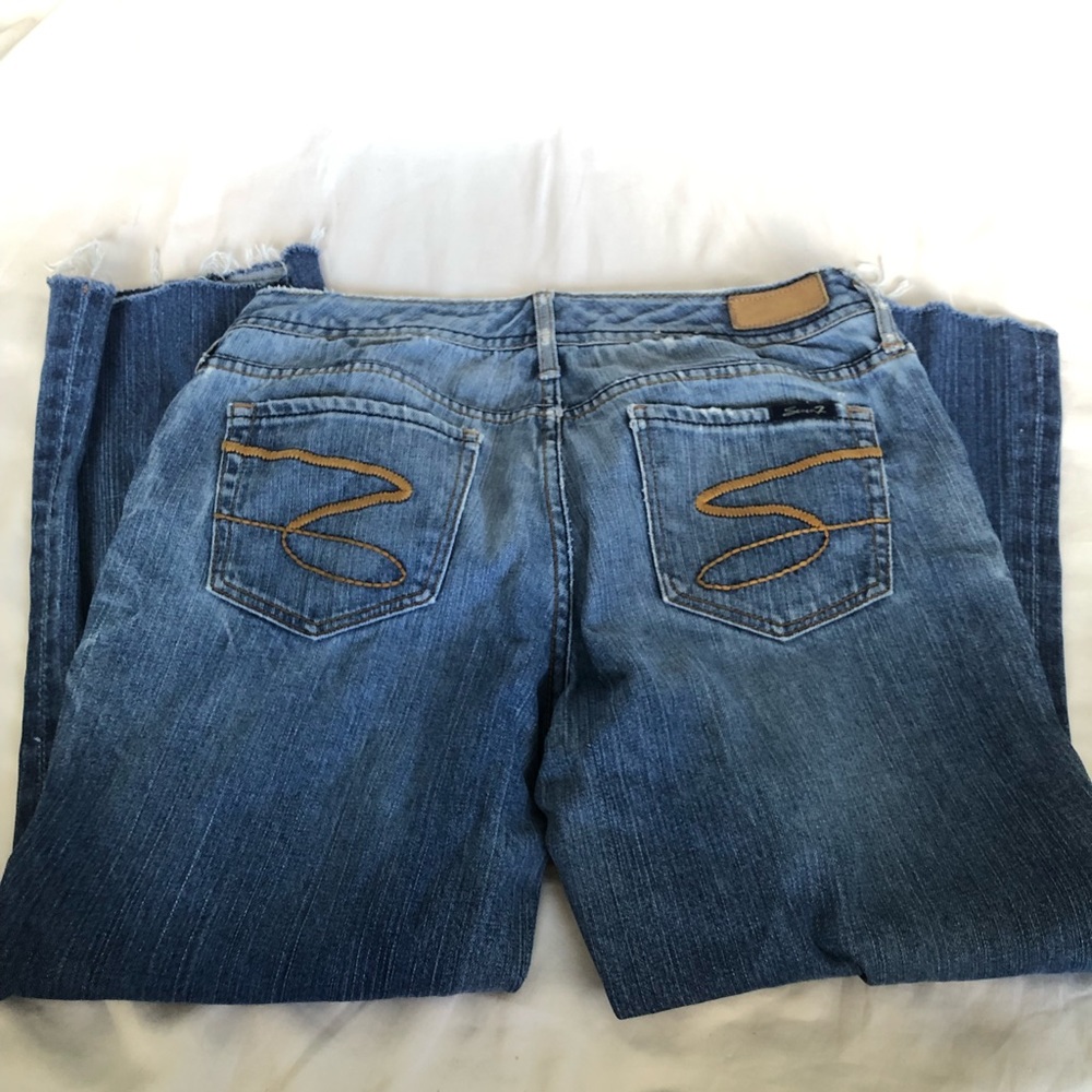 Seven Cropped Reworked Jeans Size 31 - Picture 3 of 4